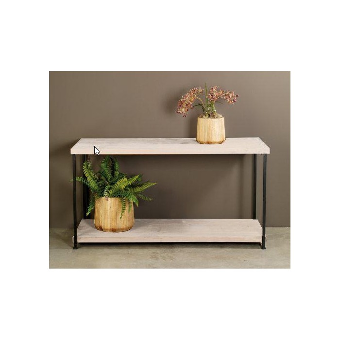 CONSOLE TAVOLO SBIANCATO 153X60 H80